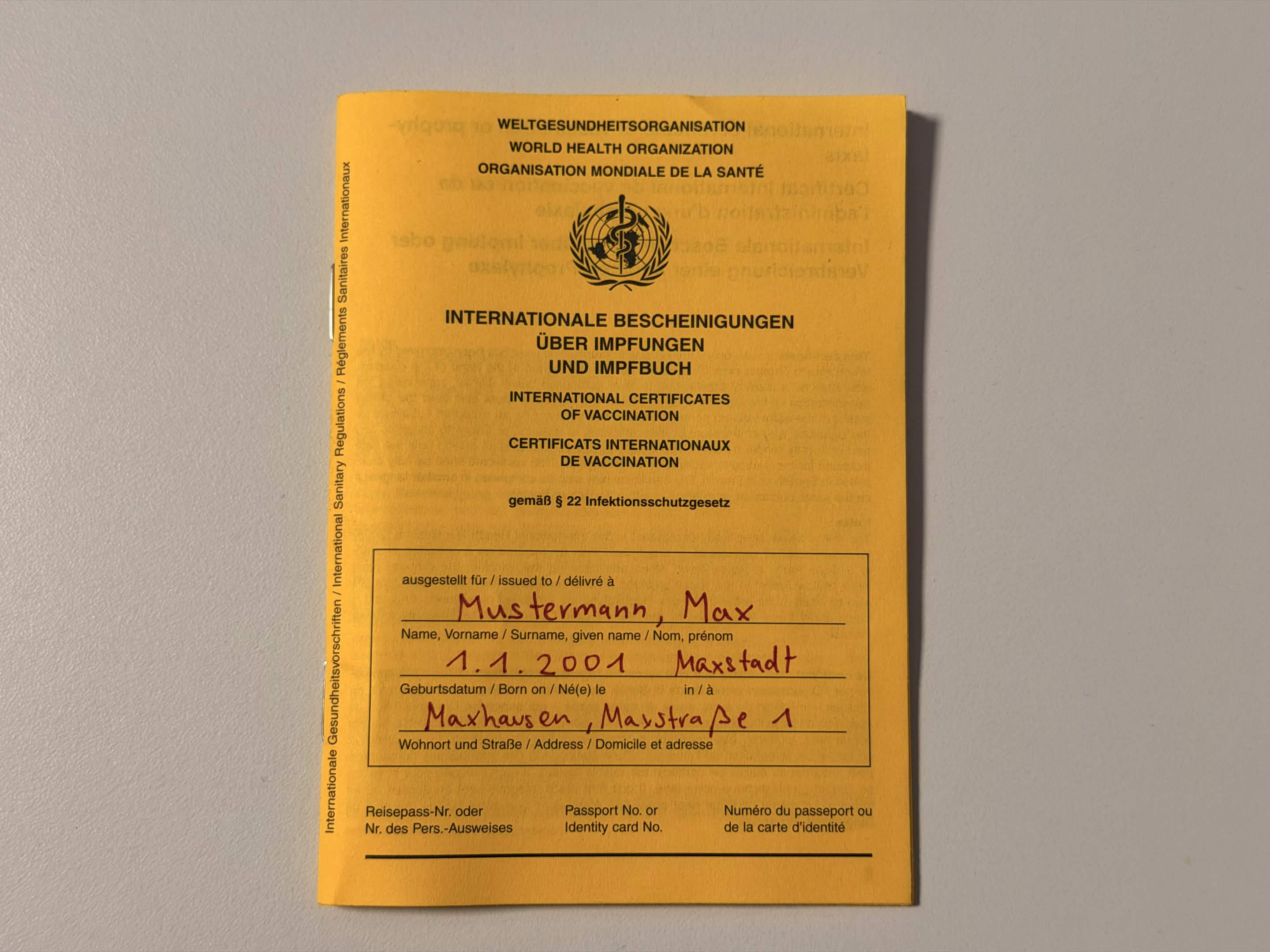 Beispiel falsche Personenseite